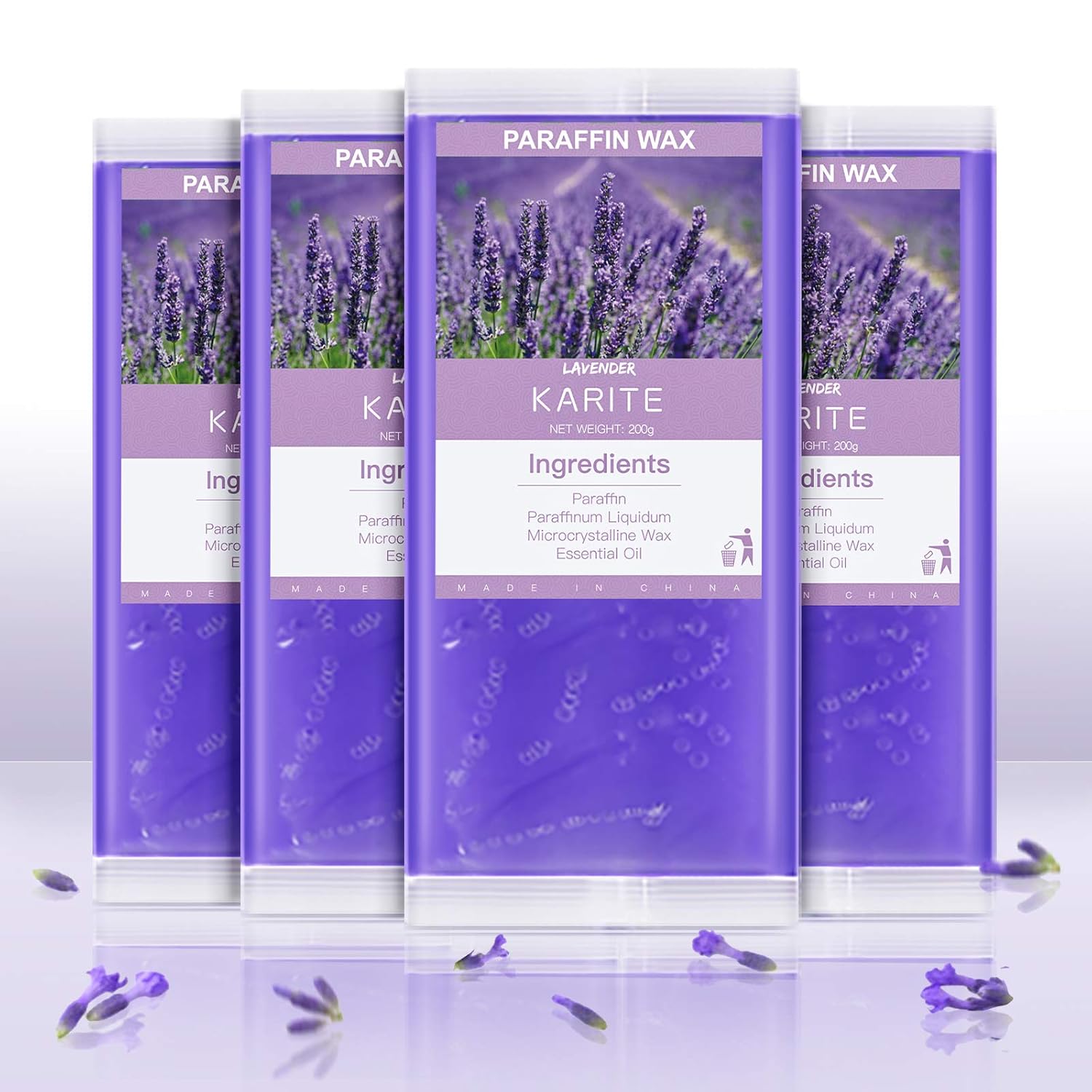 KARITE Lavender Wax Blocks (4-Pack)